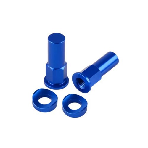 Rim lock nut - blue, for