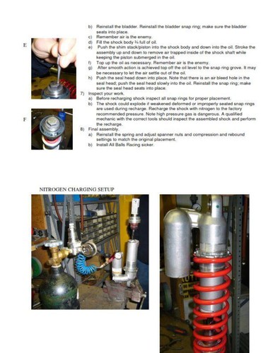 All balls racing rear - rear, shock